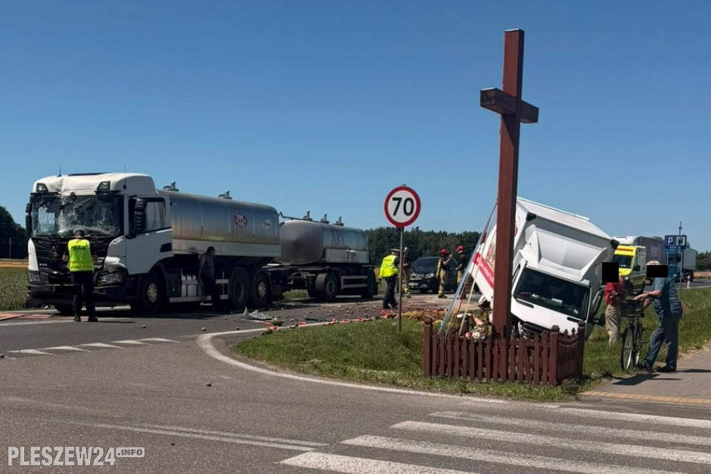 Karambol w Brzeziu k. Pleszewa