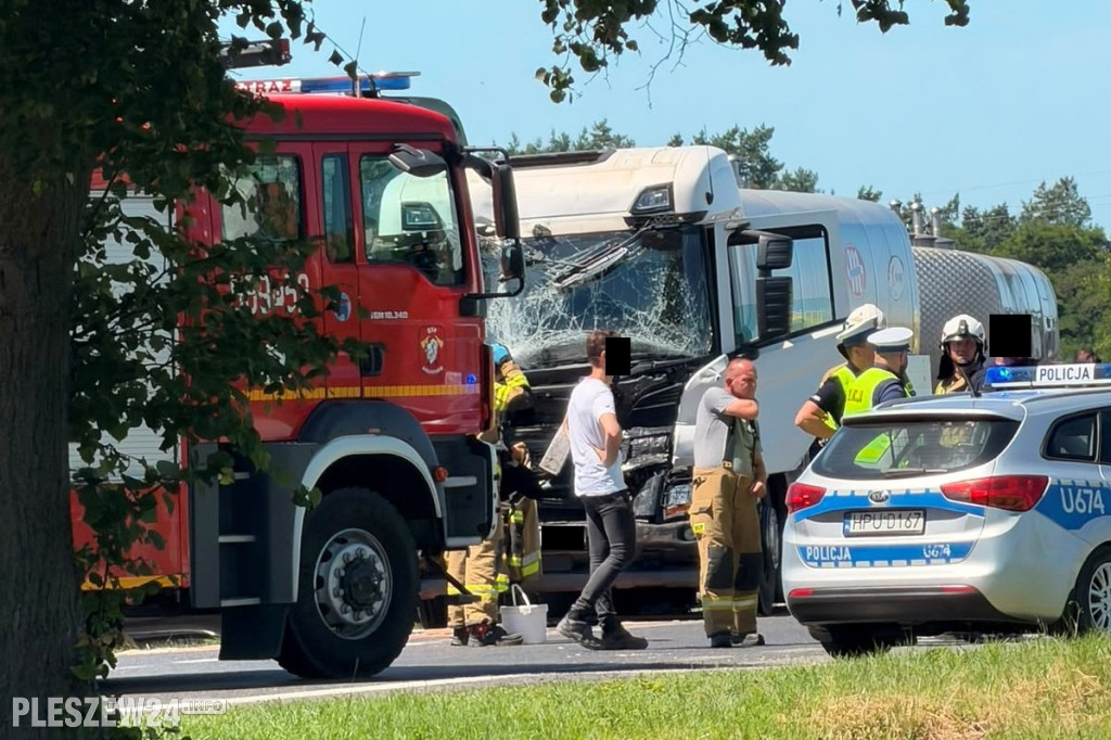 Karambol w Brzeziu k. Pleszewa
