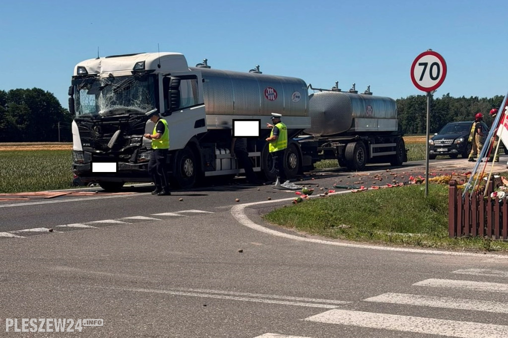 Karambol w Brzeziu k. Pleszewa