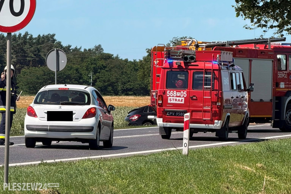 Karambol w Brzeziu k. Pleszewa