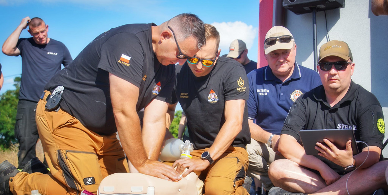 Pleszewscy strażacy w akcji. Fot. Powiat Słupecki
