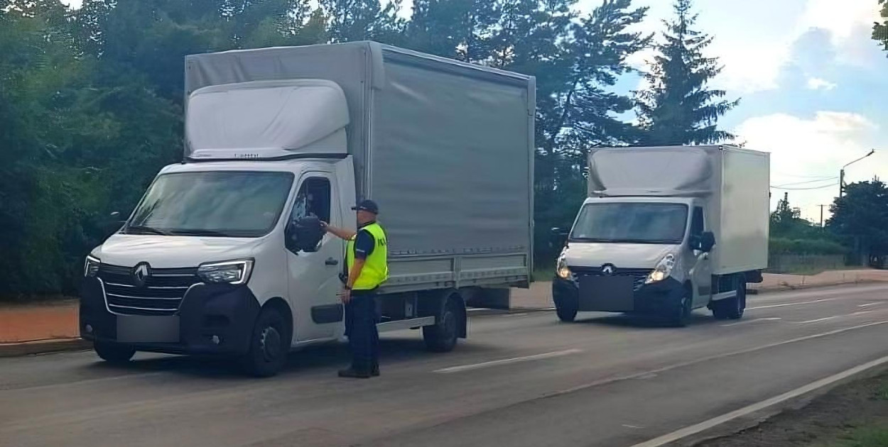 Akcja policyjna na ternie gminy Chocz. Fot. KP Policji w Pleszewie