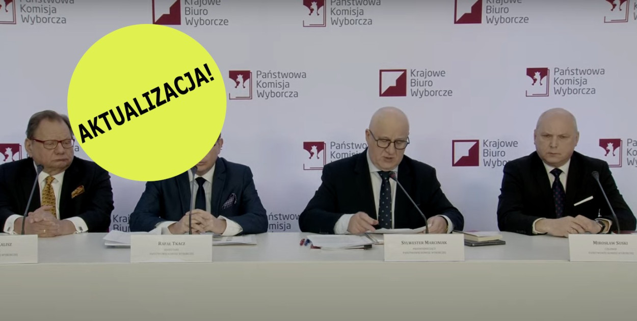 Fot. Konferencja prasowa PKW / YT