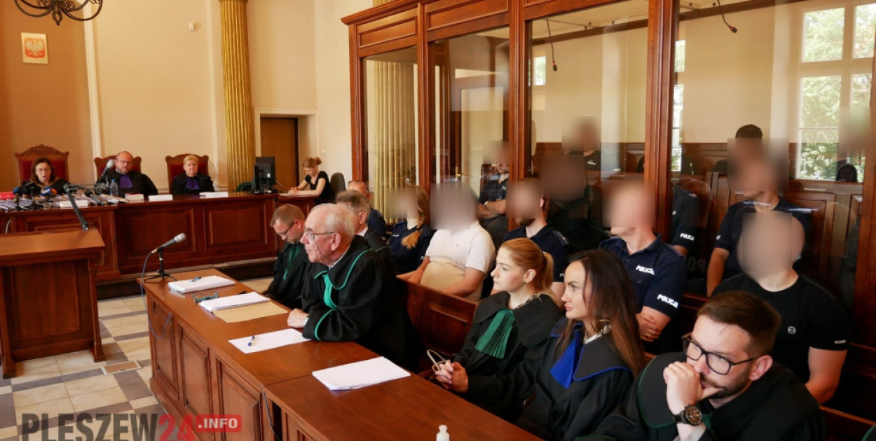 Fot. K. Peltz / Pleszew24.info. Proces ws. morderstwa przy pl. Kościuszki