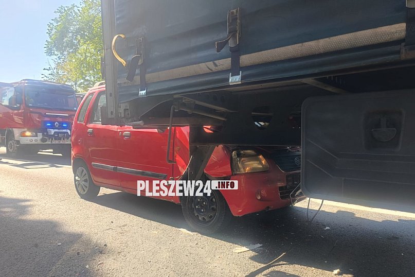 Zderzenie na Poznańskiej w Pleszewie