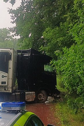 Wypadek na drodze krajowej nr 12-1574