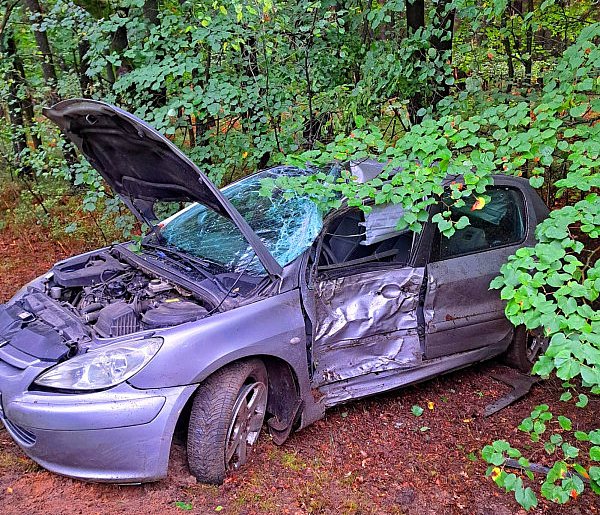 Kobieta w szpitalu.  Wypadek oraz kolizja pod Gizałkami [zdjęcia]-6877