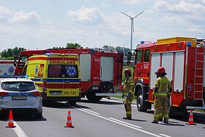 Droga krajowa nr 12 w powiecie pleszewskim zablokowana. Wypadek motocykla-11560