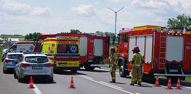 Droga krajowa nr 12 w powiecie pleszewskim zablokowana. Wypadek motocykla-11560