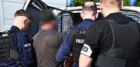 Dziesiątki policjantów wzięło udział w akcji 