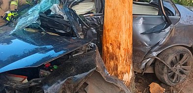 Tragedia na drodze za Kaliszem. Kierowca bez szans [zdjęcia]-11985