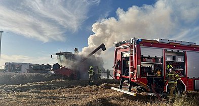 Groźny pożar na jednym z pól podczas żniwowania [zdjęcia]-12747