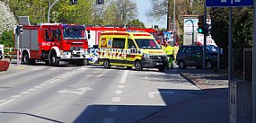 Poważny wypadek w Pleszewie.  Kilku poszkodowanych