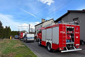 Pożar na osiedlu domów jednorodzinnych w Pleszewie
