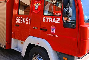 Pożar w pobliżu przepompowni ścieków. Sobota na sygnale