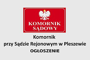 Obwieszczenie komornicze: druga licytacja nieruchomości w Dobrej Nadziei
