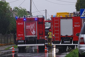 Poranne zdarzenie pod Pleszewem. Na miejscu strażacy i ratownicy medyczni