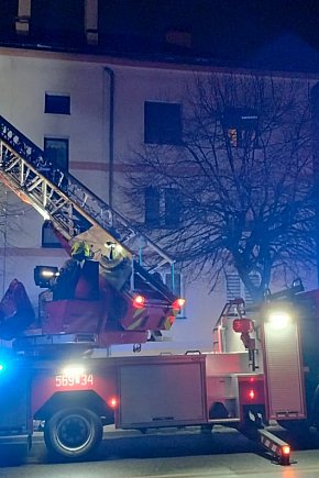 Wieczorna akcja strażaków w Pleszewie-1676