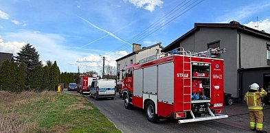 Pożar na osiedlu domów jednorodzinnych w Pleszewie