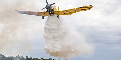 Płonące lasy  pod Gizałkami i w gminie Pleszew. Skierowano samolot gaśniczy