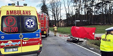 17-letni motocyklista zginął na drodze krajowej nr 11 w regionie