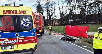 17-letni motocyklista zginął na drodze krajowej nr 11 w regionie