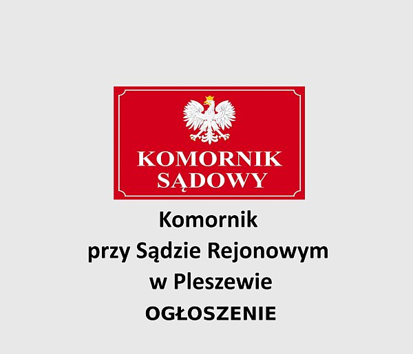 Obwieszczenie komornicze: druga licytacja nieruchomości w Dobrej Nadziei