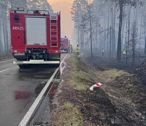 Nocny wyjazd wielkopolskich strażaków. Wśród nich ratownik z Pleszewa