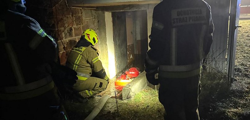 Nocna akcja strażaków w Brudzewku. Szybka interwencja zapobiegła większym stratom