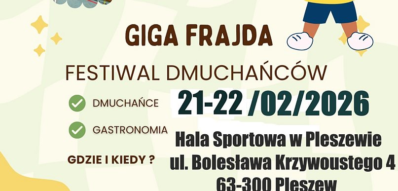 Skakanie, śmiech i morze atrakcji! Giga Frajda w Pleszewie