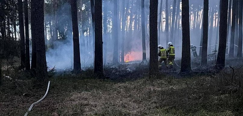 Strażacy z powiatu pleszewskiego ruszyli na pomoc poza swój teren