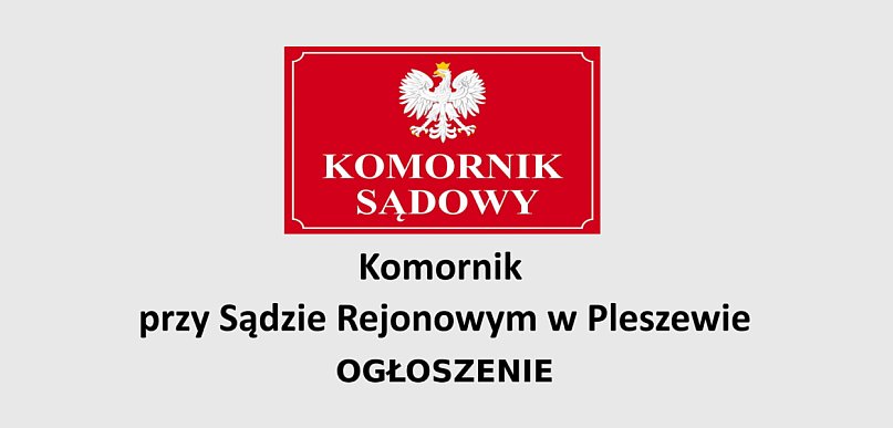 Obwieszczenie komornicze: druga licytacja nieruchomości w Dobrej Nadziei