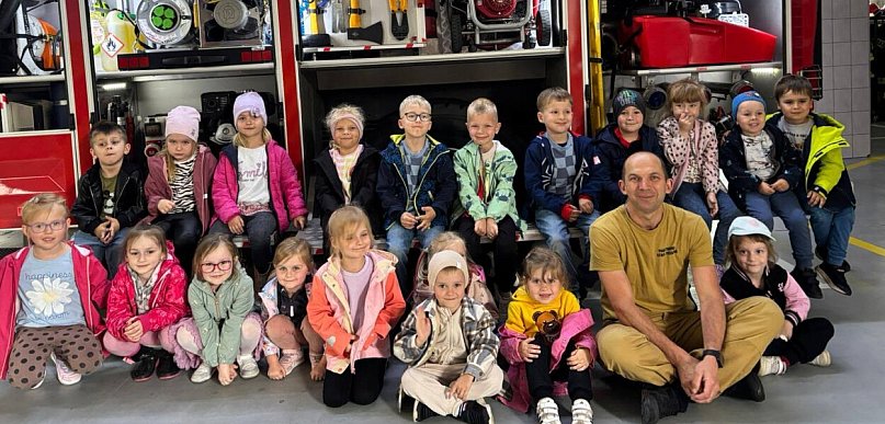Strażacka przygoda najmłodszych. Przedszkolaki spełniły swoje marzenia