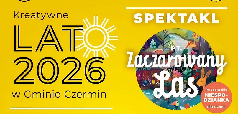 Kreatywne lato w gminie Czermin. Przed dziećmi seria warsztatów i spektakl
