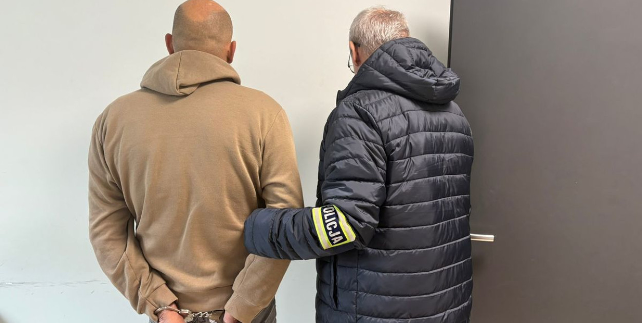 Zdjęcie z zatrzymania - KP Policji w Pleszewie