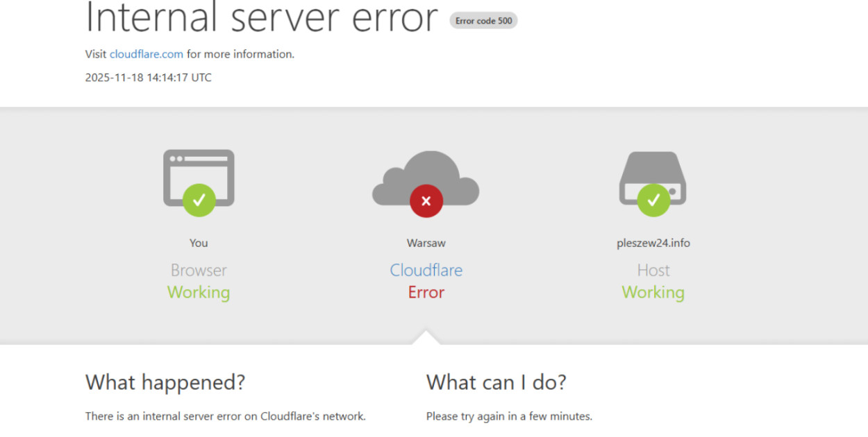 Taki widok wyświetlał się wielu osobom na ekranach