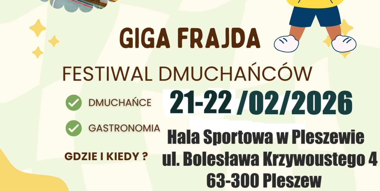 Skakanie, śmiech i morze atrakcji! Giga Frajda w Pleszewie