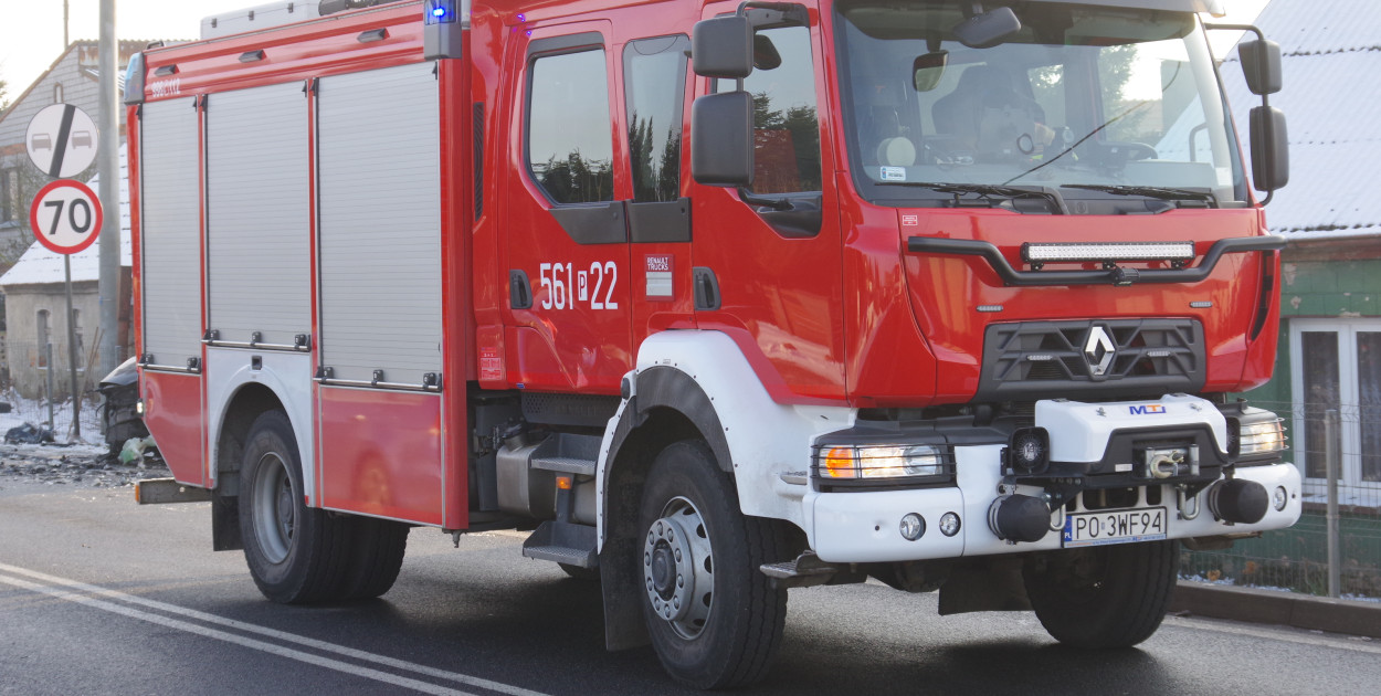 Interweniowały cztery zastępy straży pożarnej. Kolizja w Kościelnej Wsi