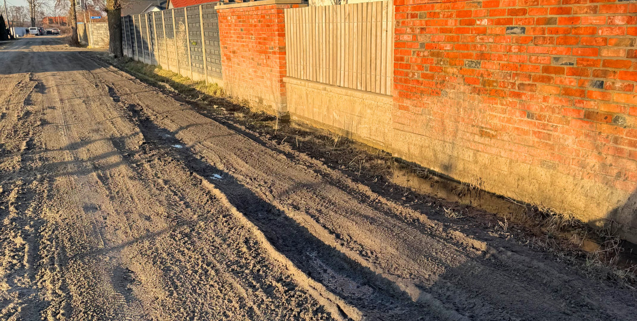 Mieszkańcy grzęzną w błocie pod Pleszewem i domagają się nowej drogi